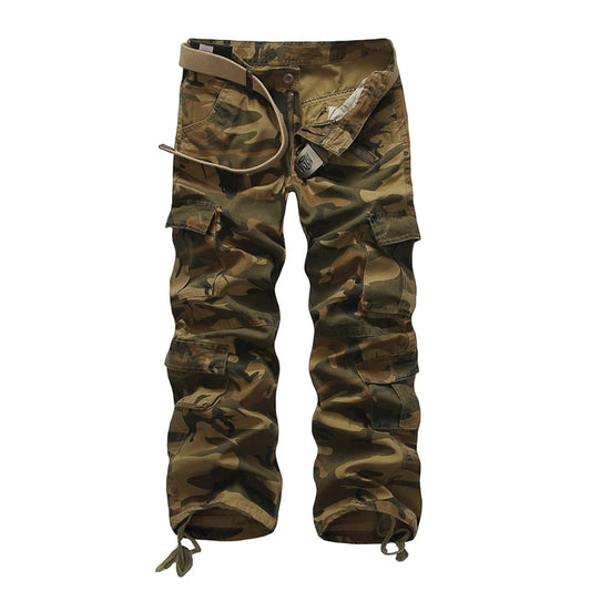 2022 Spring Autumn New Cargo Pants Mens Camouflage Pants Trousers Large Size Loose Overalls Men's Straight Casual Pants Military