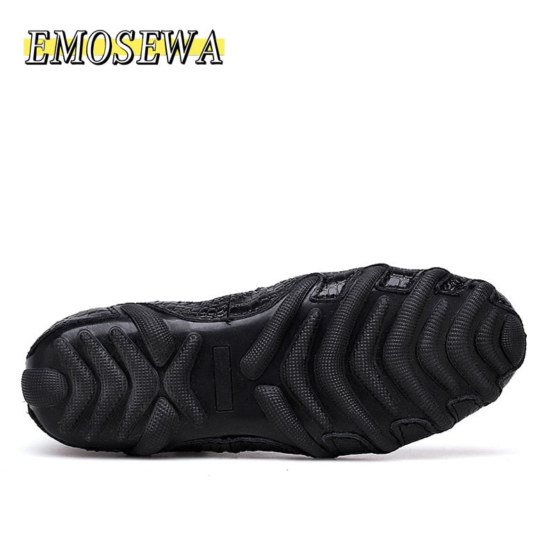 EMOSEWA 2020 New Autumn Winter Fashion Men Boots Vintage Style Casual Men Shoes High-Cut Lace-Up Men Warm Boots Plus Size 38-47