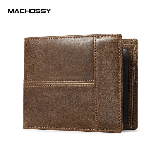 High Quality Men's Wallet Genuine Leather Wallets Men Splice Zipper Money Bag with Coin Pocket Male Purse Cards photo Holder
