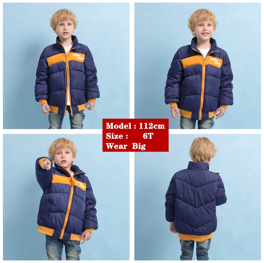 New ARRIVE 2022 Children's Clothing Winter Boys Coat Boys Jacket Thick Long-sleeved fashion Cotton Clothes Infant Winter Coat