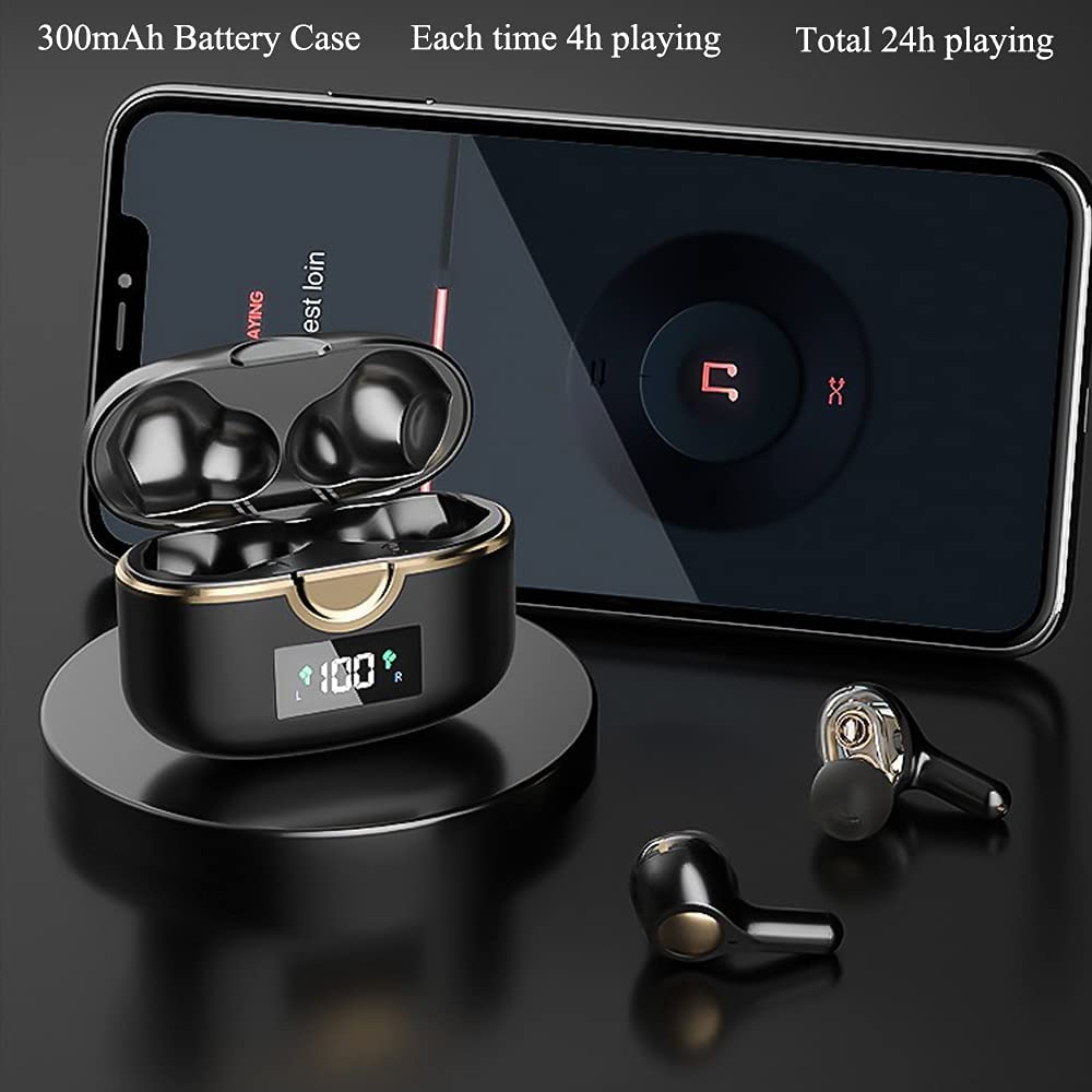 TWS Bluetooth 5.0 Earphones Noise Cancelling LED Display Wireless Headphone Sports Waterproof Earbuds Headsets With 4 Microphone