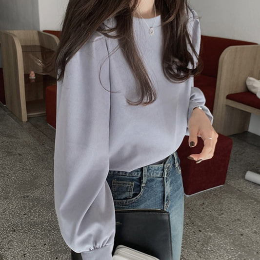 New 2021 Spring Summer Women's Blouses Shirt Puff Sleeve Elegant Sweetheart Clothing Solid Wild Korean Style Lady Tops BL3260