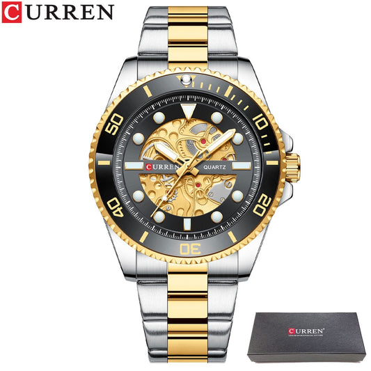 CURREN Top Brand Luxury Men's Quartz Watches Exquisite Stainless Steel Fashion Classic Watches For Men Relogio Masculino