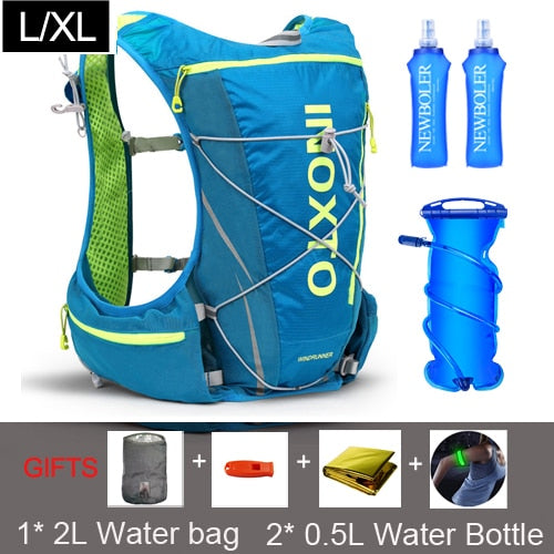 8L Running Hydration Vest Backpack Men Women Outdoor Sport Bags Trail Marathon Jogging Hiking Backpack option Water Bag Flask