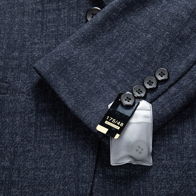 Top Grade New Designer Brand Casual Fashion Korean Jacket Regular Fit Blazer For Men Elegant Wedding Suit Coat Men's Clothes