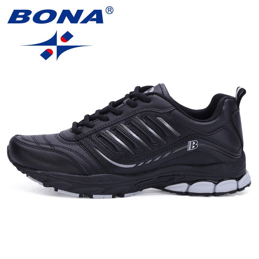 BONA New Most Popular Style Men Running Shoes Outdoor Walking Sneakers Comfortable Athletic Shoes Men For Sport Free Shipping