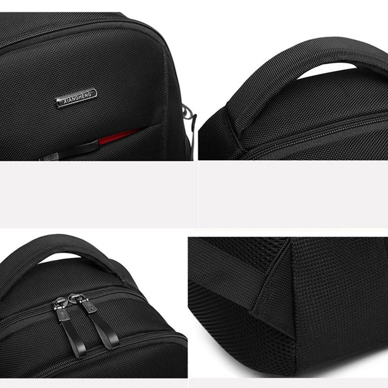 new men's backpack British fashion and leisure college style high quality multi-function large capacity design