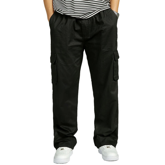 MEN'S PANT LARGE SIZE Big 4xl 5xl 6xl Plus Casual Men Elastic Waist Multi Pocket Long Baggy Straight Cargo Jogger Trousers Male