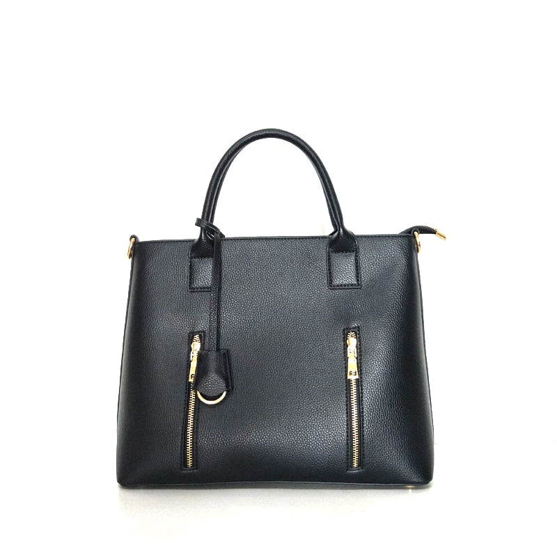 Business Women's Briefcase Female 14 Inch Laptop Portable OL Handbag Large-capacity Shoulder Bag Soft Leather Crossbody Bags Big