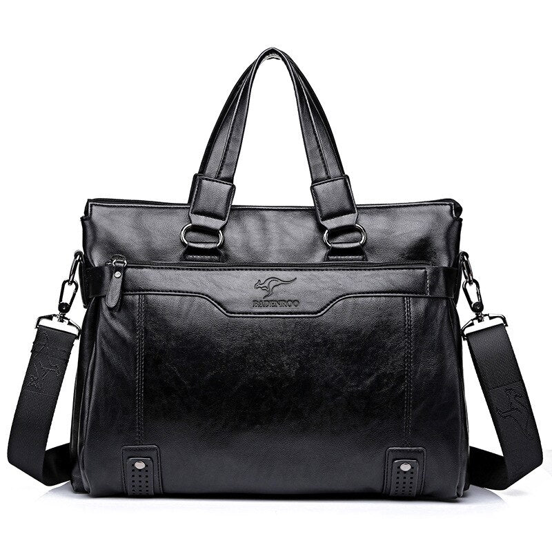 Badenroo Male bag Leather Handbags Men's Business bag Briefcase Laptop Shoulder Crossbody Bags Large Capacity Man Messenger Bags