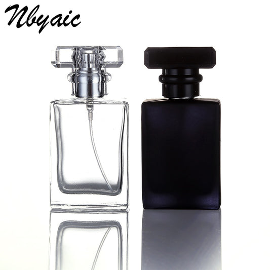 Nbyaic 50Pcs 30ML 50ML mini glass spray perfume bottle atomizer spray can travel portable cosmetics can fill empty bottles