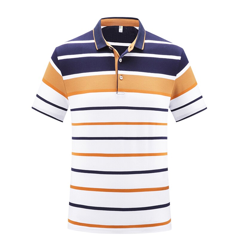 Polo Shirts Men Casual Brand Striped Casual High Quantity Cotton Polo Men Slim Fit Summer Streetwear Short Sleeve Men's Polo Tee