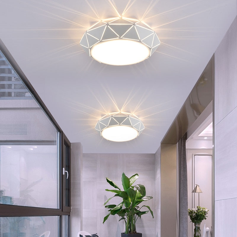 Modern Ceiling Lights Hollow Ceiling Lamp Nordic Plafonnier LED Vintage Light Fixtures For Living Room Bedroom Home Foyer 3W&5W