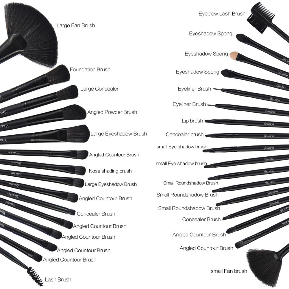 32Pcs Makeup Brushes Foundation Highlighter Blusher Powder Brushes with Cosmetic Bag pincel para maquiagem Beauty Brushes Kits