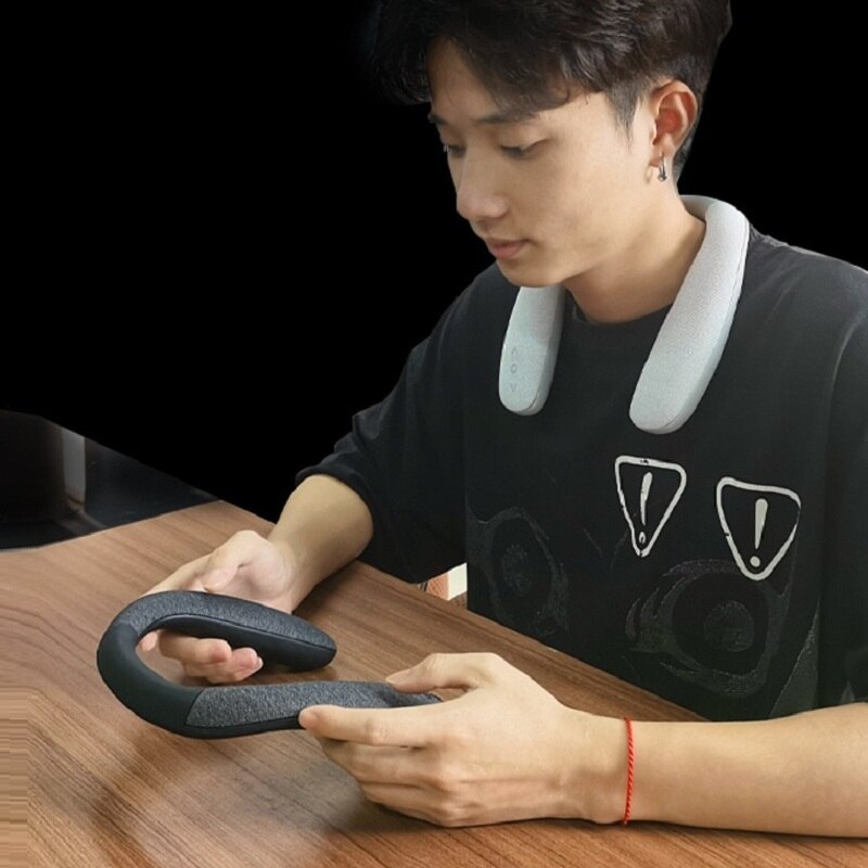 Portable neck-mounted speaker soft and comfortable Bluetooth 5.0 wireless speaker suitable for gaming music conference call