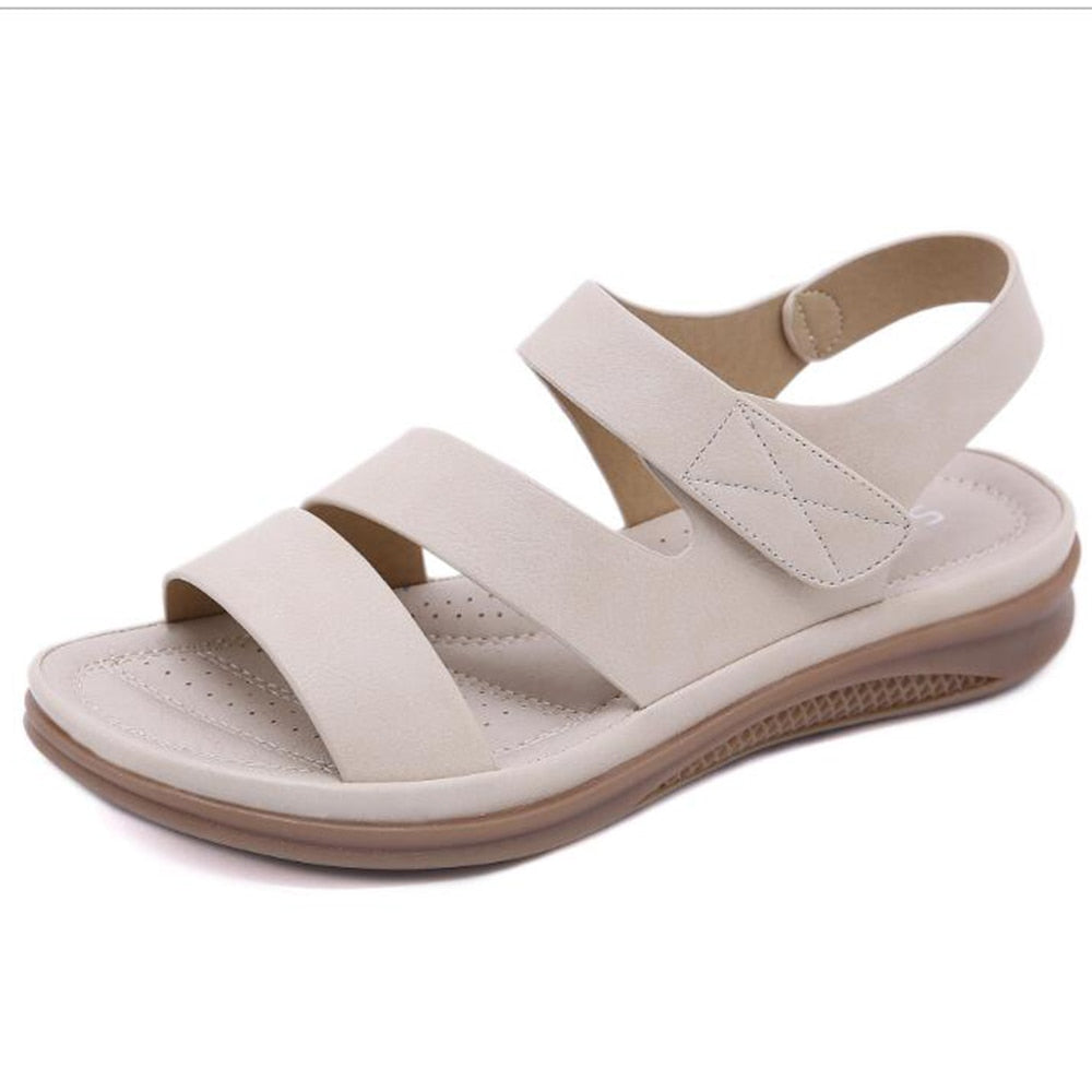 2020 Summer shoes women retro women's beach sandals round head slope comfortable lightweight sandals women's casual shoes hy710