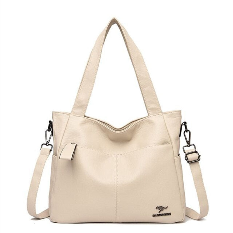 Quality Women's Leather Top Handle Bags Female Shoulder Sac Tote Shopper Bag Bolsa Feminina Luxury Designer Handbags for Woman