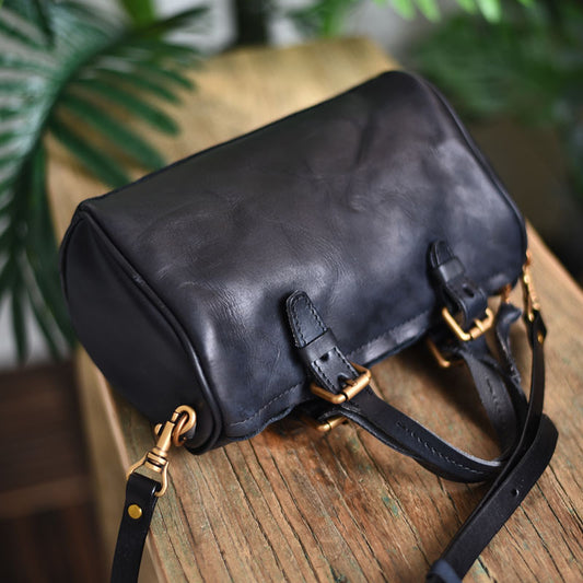 PNDME literary vintage genuine leather ladies small handbag fashion casual cowhide women's weekend party shoulder messenger bags