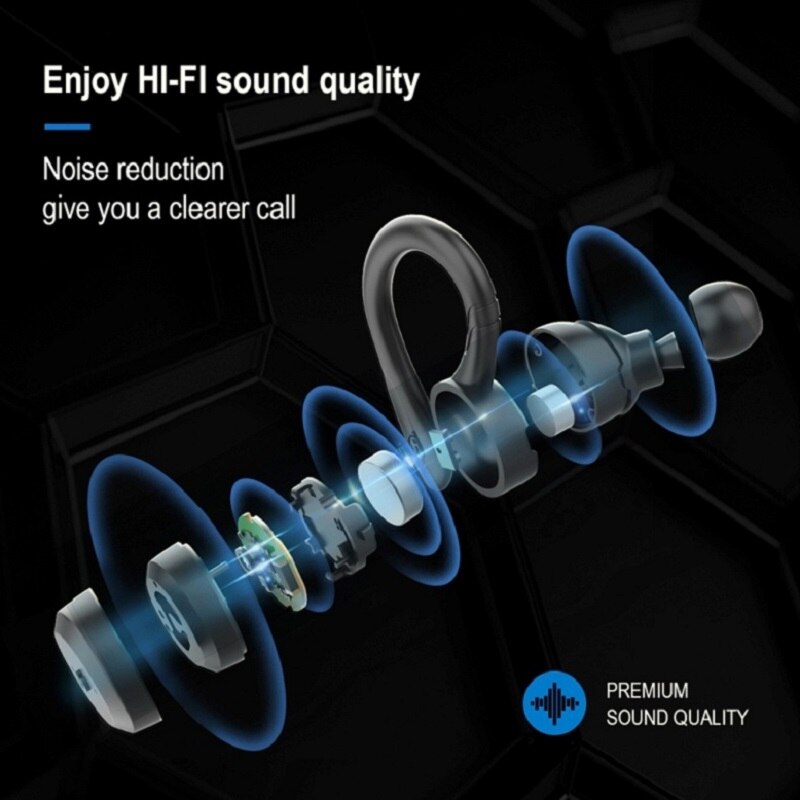 Bluetooth Headphones With Microphone 9D Stereo Sport Earbuds Gaming Headset TWS Wireless Earphones For Android Xiaomi Huawei