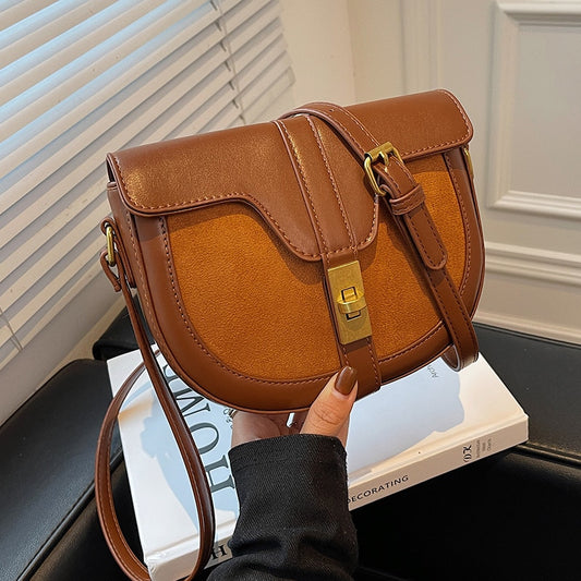 Simple Design Women's Bag Small Pu Leather Crossbody Bags 2021 New Trending Retro Female Handbags Casual Wild Shoulder Bags Sac