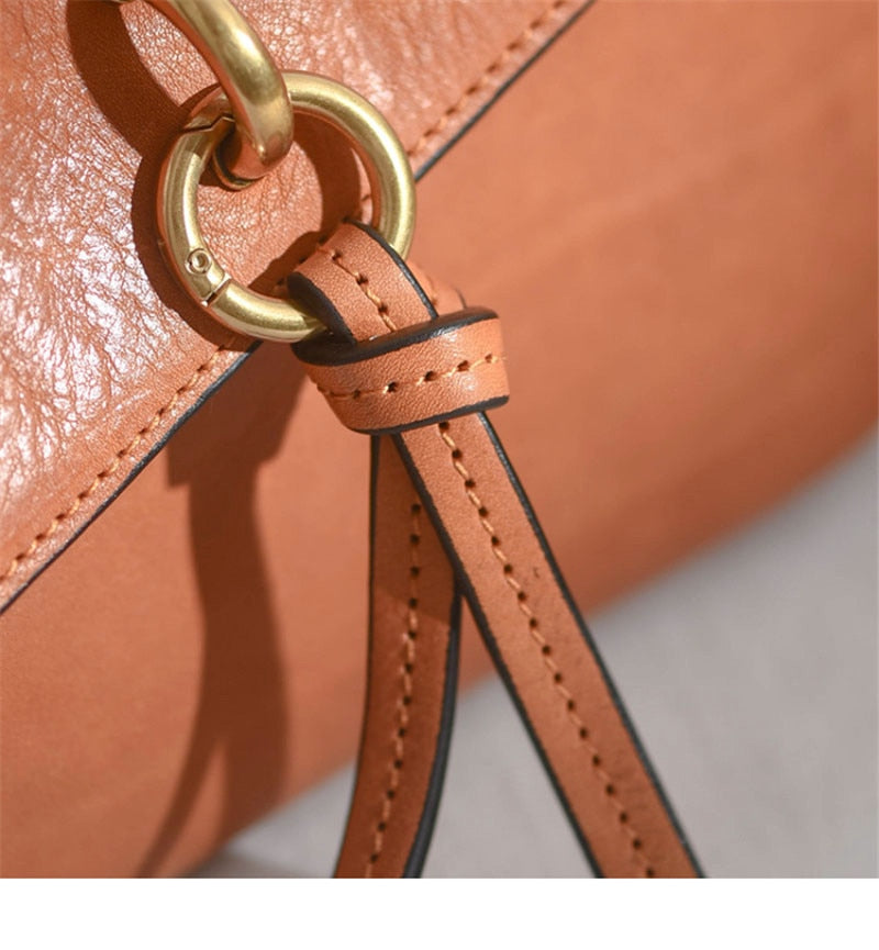 PNDME natural real leather ladies party small shoulder bag fashion casual designer luxury cowhide women's shopping messenger bag