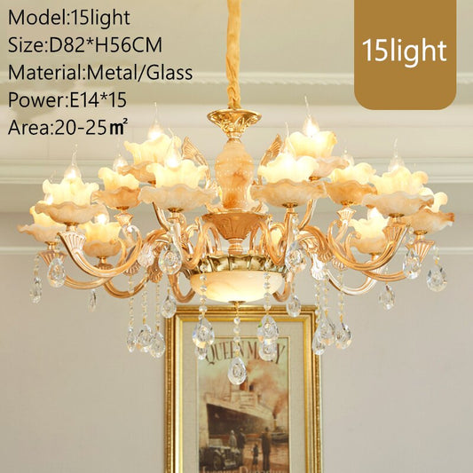 Modern Led Chandelier For Foyer Living room Diningroom Kitchen Lustre 6light-18light Led Ceiling Dolomite Chandelier Lighting