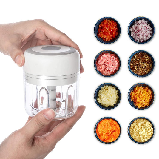 Electric Garlic Masher USB Charging Sturdy Durable Mini Grinder Chopper Crushed Ginger Grind Fresh Chili