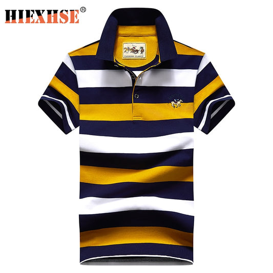 High Quality Striped 3D Embroidery Polo Shirt Casual Polo Shirts men's Short sleeve polo shirt 2020 New Arrival polosshirt