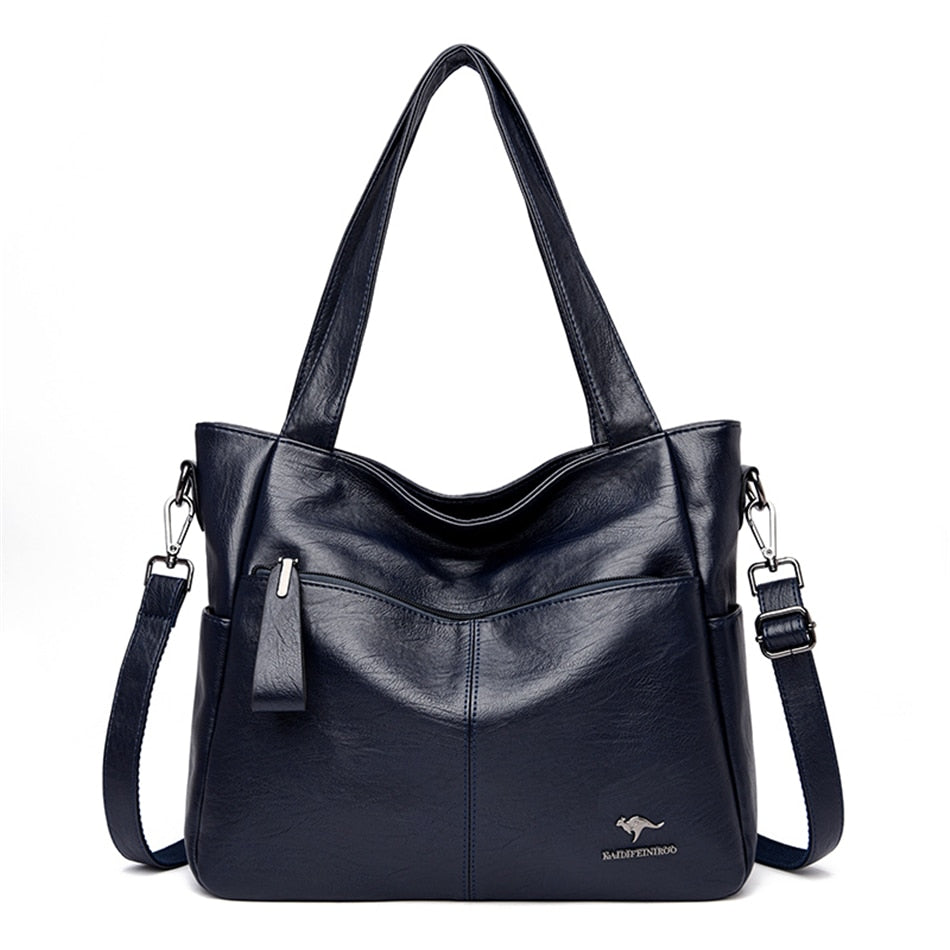 Quality Women's Leather Top Handle Bags Female Shoulder Sac Tote Shopper Bag Bolsa Feminina Luxury Designer Handbags for Woman