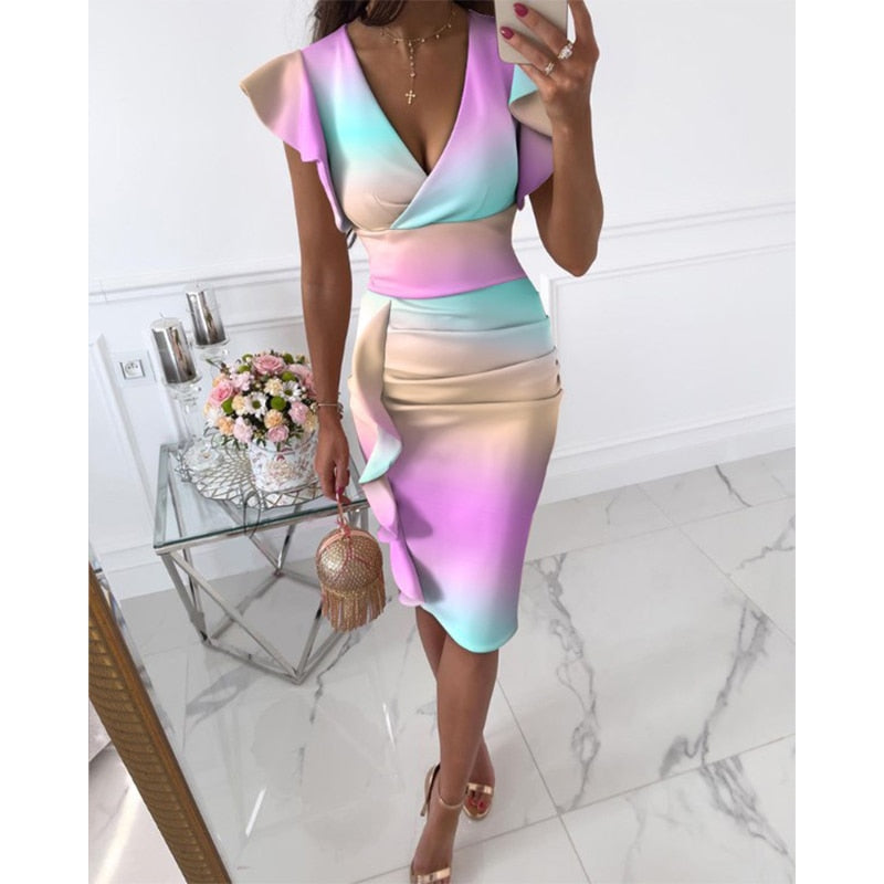 Striped Leopard Print Button Women's Dress Spring 2022 Elegantes Ankle Bandage Dress Half Sleeve Vintage Dress Shirt Beach Robe