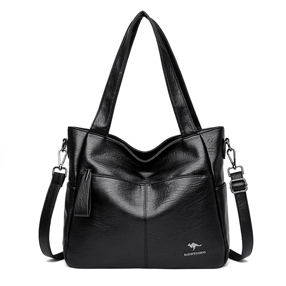 Quality Women's Leather Top Handle Bags Female Shoulder Sac Tote Shopper Bag Bolsa Feminina Luxury Designer Handbags for Woman
