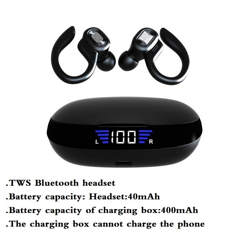 NEW TWS Earphone Wireless Bluetooth Headphones Sport Earbuds Gaming Headsets LED Power Display Music Earphones With Microphone