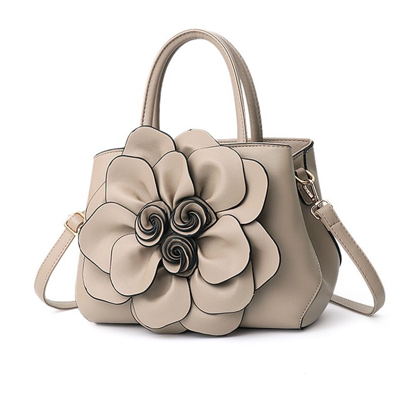 Elegant Women Handbags, Tote Bag, Three-Dimensional Flower Shoulder Designer Bag, Ladies Messenger Crossbody Bag, Party Purse Bolsa Feminina www.chishtismart.com
