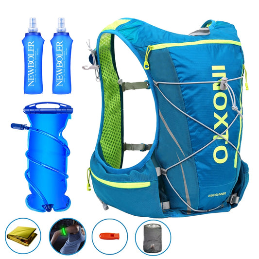 8L Running Hydration Vest Backpack Men Women Outdoor Sport Bags Trail Marathon Jogging Hiking Backpack option Water Bag Flask