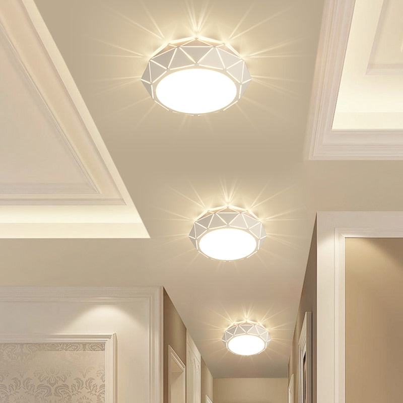 Modern Ceiling Lights Hollow Ceiling Lamp Nordic Plafonnier LED Vintage Light Fixtures For Living Room Bedroom Home Foyer 3W&5W