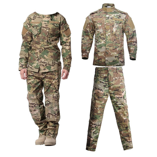 Military Uniform Airsoft Camouflage Tactical Suit Camping Men Army Special Forces Combat Jackets Pants Militar Soldier Clothes