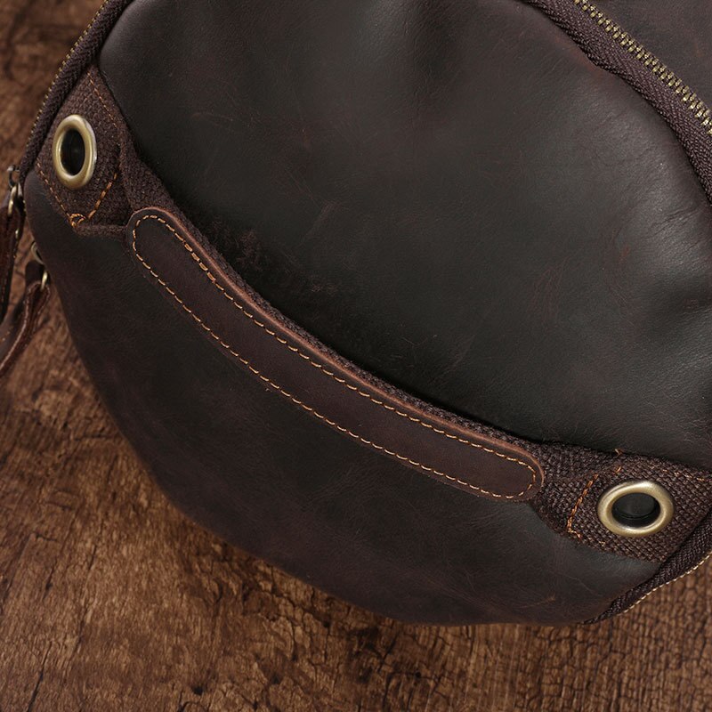 AETOO Vintage Crazy Horse Leather Men's hand messenger travel bag large capacity luggage bag leather Cow Leather Backpack Travel