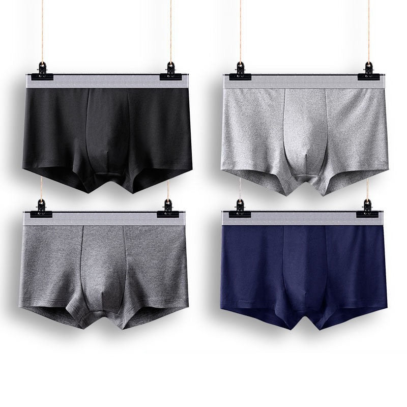 Boxer Male Panties Men's Underwear Boxers Breathable Sexy Man Boxer Solid Underpants Comfortable Plus Size BoxerShorts Lot L-5XL