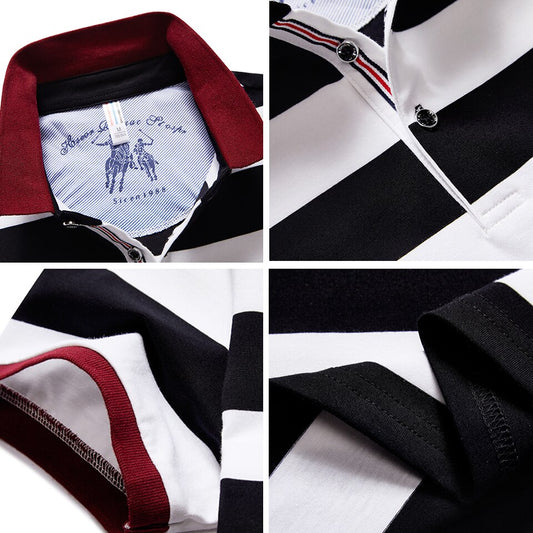High Quality Striped 3D Embroidery Polo Shirt Casual Polo Shirts men's Short sleeve polo shirt 2020 New Arrival polosshirt
