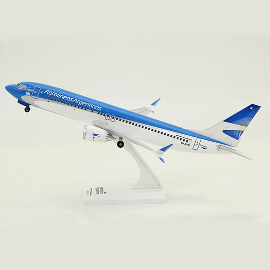 32CM 1:130 Scale ABS Argentina Aircraft Model Aerolineas Argentinas Airlines Boeing B737 MAX8 Plane Model Resin Diecast Toys