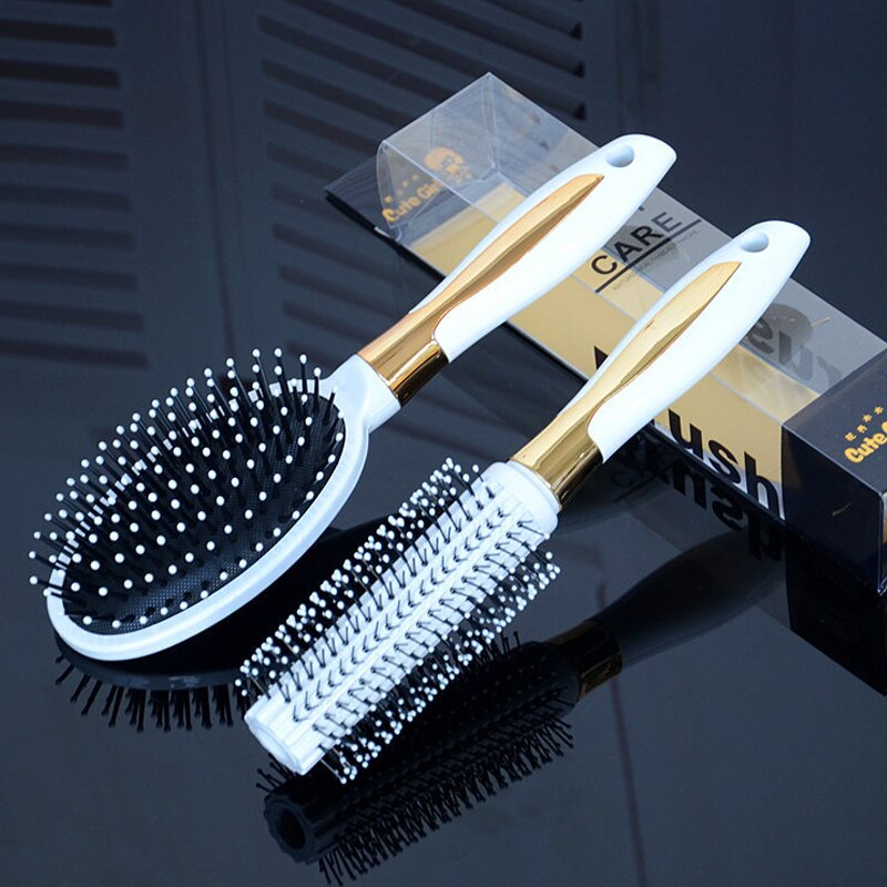 3 Styles Hair Brushes Women Airbag Massage Comb Champagne Luxury Curling Comb Detangle Brush Hair For Professional Styling Tools