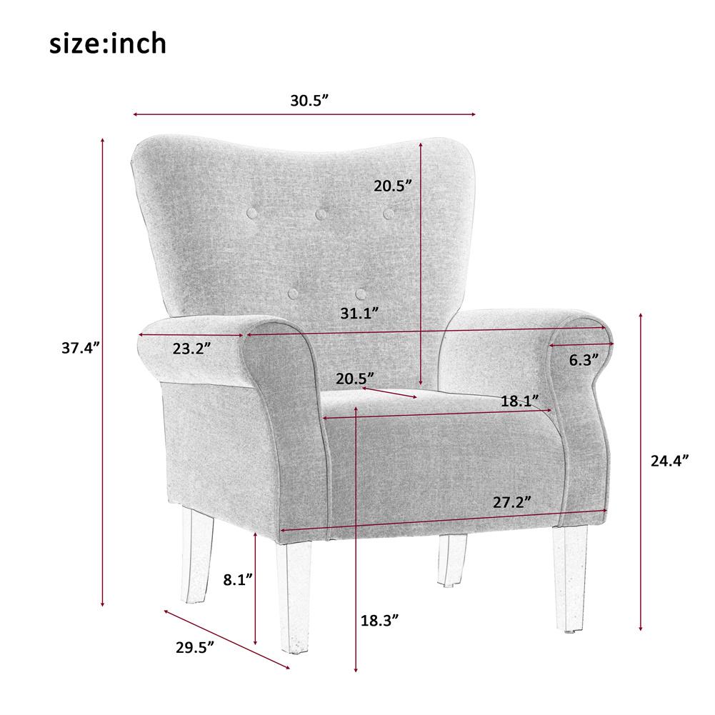 Modern Leisure Arm Chair Single Seat Home Garden Living Room or Bedroom Furniture Club Sofa Chair Modern Accent Chair Armchair