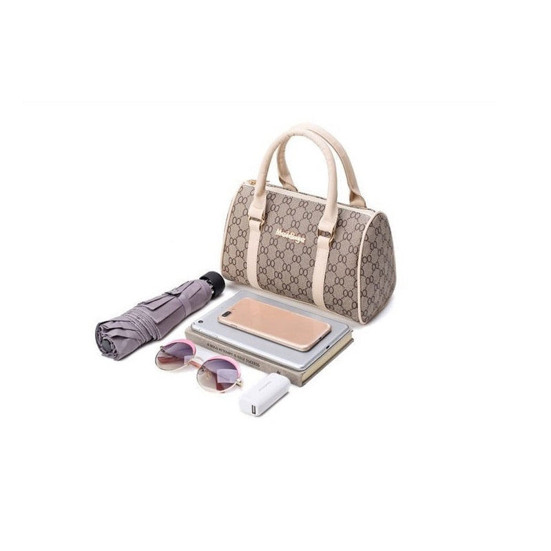 Women Handbag Leather Shoulder Bags Fashion Totes Female Purse Six-Piece Set Designer Brand Large Capacity Casual
