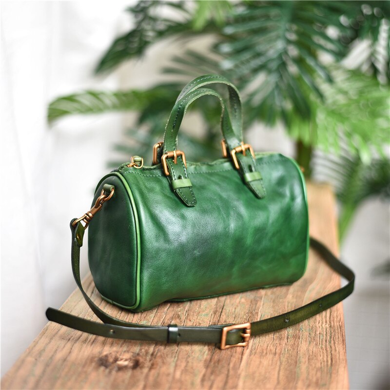 PNDME literary vintage genuine leather ladies small handbag fashion casual cowhide women's weekend party shoulder messenger bags