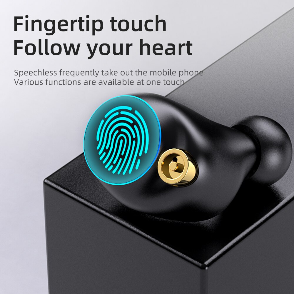 TWS Earphone Wireless Bluetooth 5.2 Headphones ENC Noise Reduction Earbuds Mini Stereo HIFI Touch Headsets with Charging Case