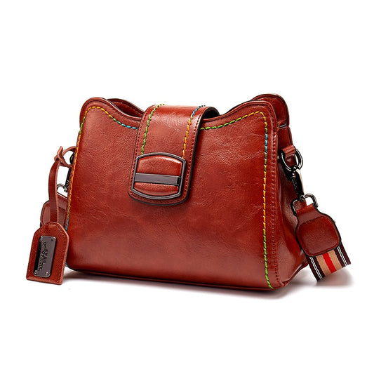 CFUN YA Solid Color PU Leather Bucket Crossbody Bags for Women Fashion Brand Designer Handbags and Purse Ladies Shoulder Pack