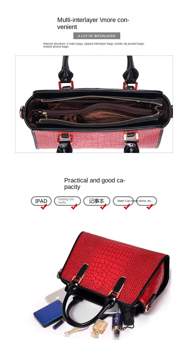 Women's Bag 2022 Trend Fashion Genuine Leather Female Luxury Designer Handbags Large Capacity Shoulder Bag Mom Messenger Bags