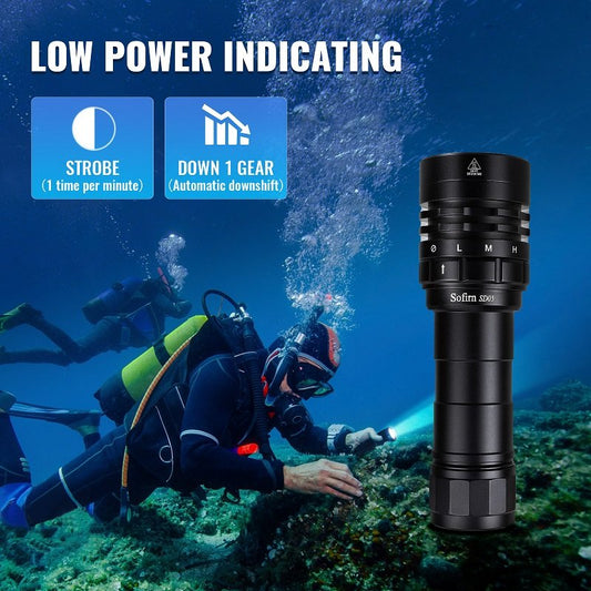 Sofirn SD05 Scuba Diving Flashlight XHP50.2 3000lm 21700 Dive Torch with Magnetic Switch ship from Russia/Poland/ES only