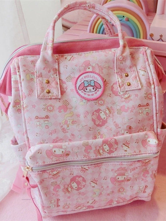 Sanrio Bag Merlot Large Capacity Versatile Elementary and Middle School Student Schoolbags Women's Backpack