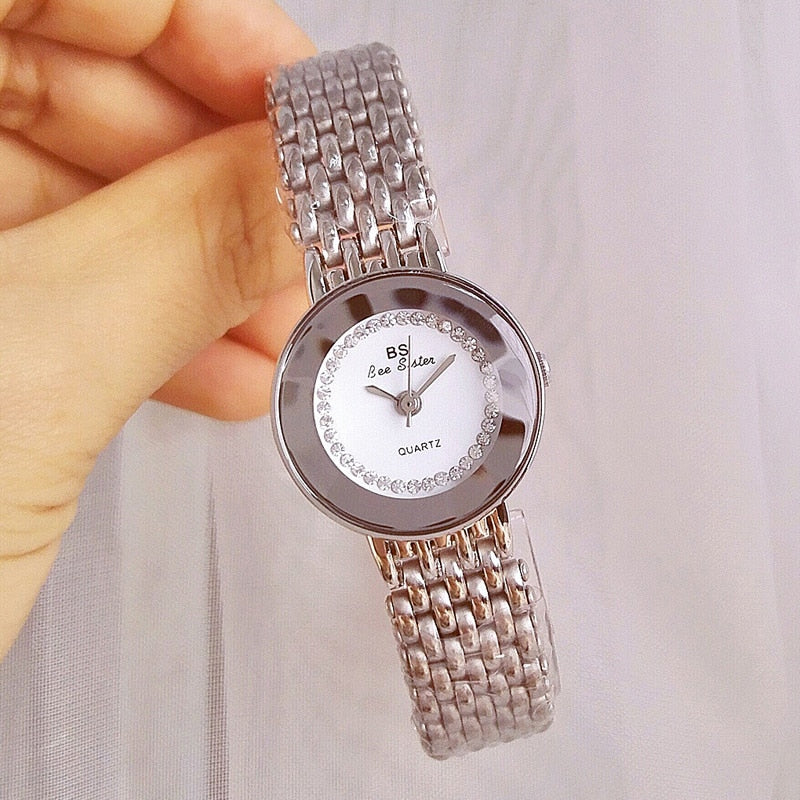 BS bee sister Diamond Women Watches Luxury Gold Women's Bracelet Watches Silver Quartz Clock Female 2022 Watch For Ladies Girl